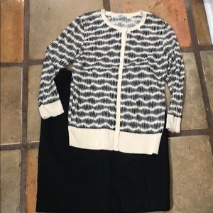 Halogen XXS sweater skirt set fall office look